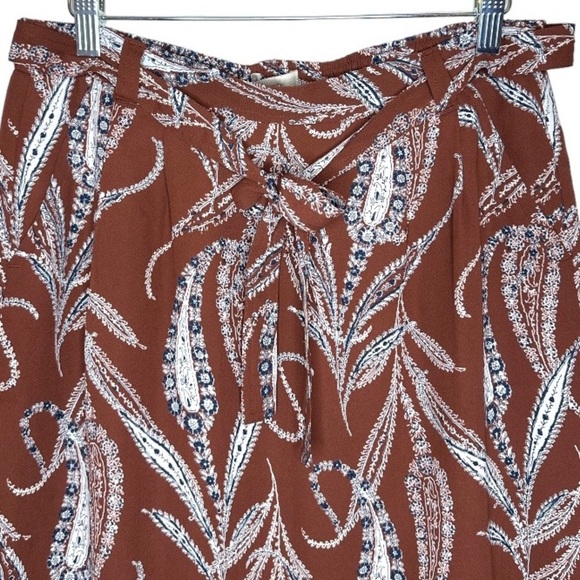 Pre-owned Loft retro brown and tan mini skirt - Picture 2 of 6